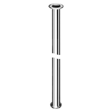 Schell Kupferrohr 3/8" x 1/2" Bördel, d. 10mm, Länge 400mm, Chrom (1/3)