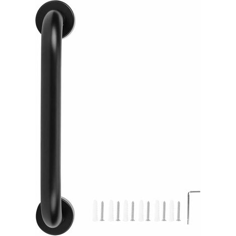 Pasamanos de bañera de aluminio negro para baño, barra de agarre antideslizante de seguridad, accesorio de baño de 30 cm, T-Audace (1/5)