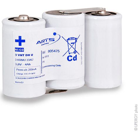 Arts Energy - Batterie eclairage secours 3 VNT DH U ST1 3.6V 4Ah (1/2)