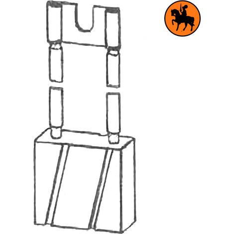 Ensemble de 4 balais de charbon STEINBOCK 2506030 12,5x32x32mm