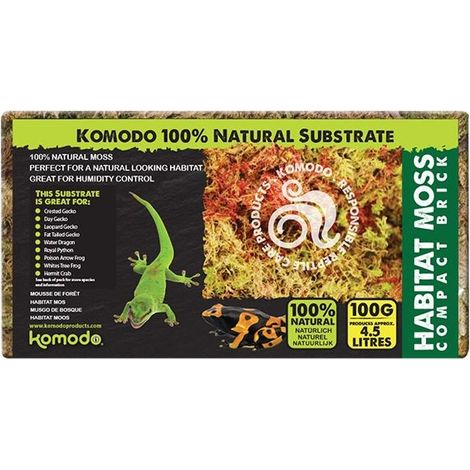 Muschio di sfagno per habitat di Komodo 100 g (1/4)