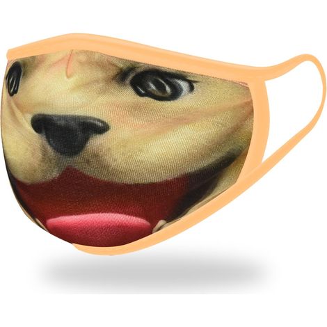 Fashionable Kids Face Cover Facial Covering Outdoor Gym Activity Blue Monster Smile (1/4)