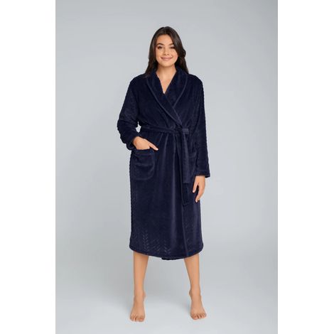 Peignoir Bona pour femme, manches longues, taille L (1/5)