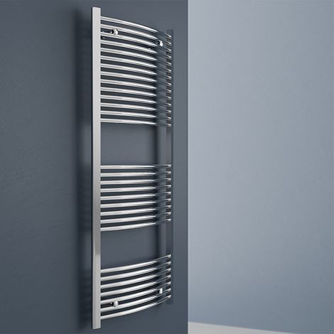 Termoarredo Scaldasalviette SAN REMO curvo - 1230x450 mm - Interasse 400 mm (1/3)