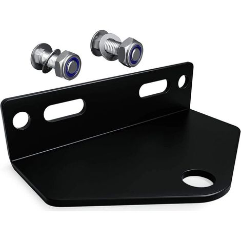 Attelage universel pour remorque de tondeuse à gazon à rayon de braquage nul, 12,7 cm, acier robuste (matériel de montage inclus, noir) (1/4)