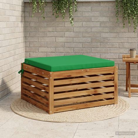 vidaXL Cojín de Asiento de 1 Pieza SOEST 100% Poliéster Verde (1/5)