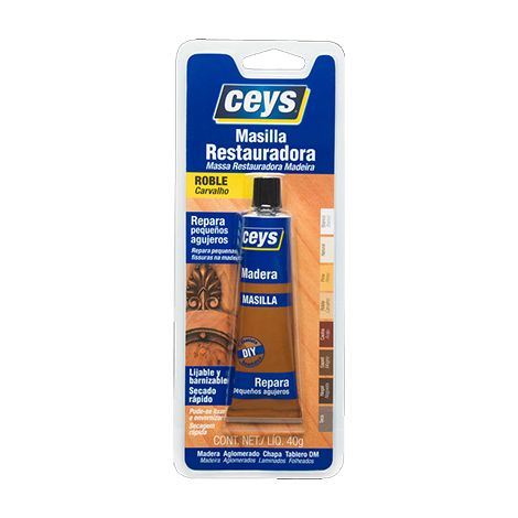 Mastic de restauration pour bois de chêne 40gr 505110 ceys (1/2)