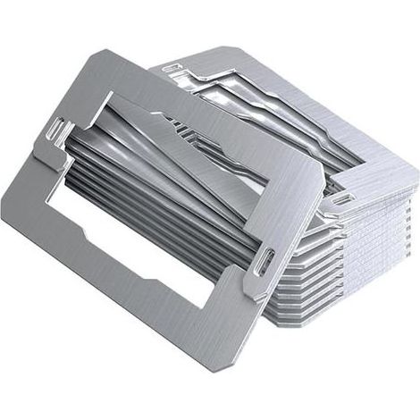 Lot de 10 entretoises de sortie en acier inoxydable, rondelles de sortie avec couvercle de réparation, matériau en acier robuste, design de qualité industrielle, chantier de construction pour la (1/5)