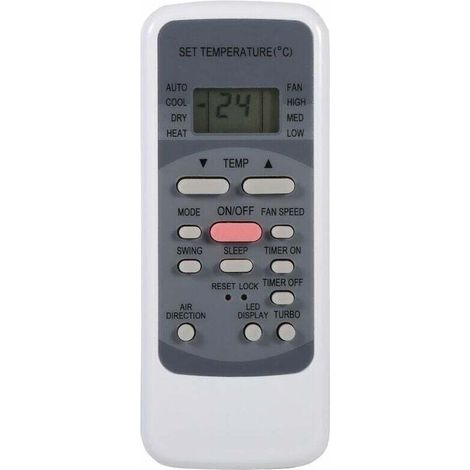 Télécommande pour climatiseurs série R51 R51/E R51/CE R51M/CE R51D/E R51M/BGE R51M/BGE, horloge intégrée et minuterie marche/arrêt (1/4)