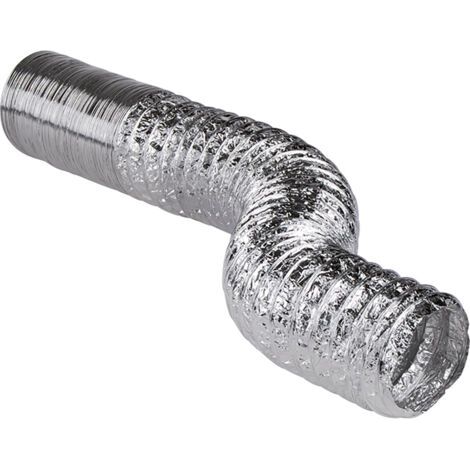 Vortice – Gaine VMC aluminium souple nu 80 mm – Longueur 10 m – Triple épaisseur pour durabilité accrue – Pression max 3000 Pa (1/5)