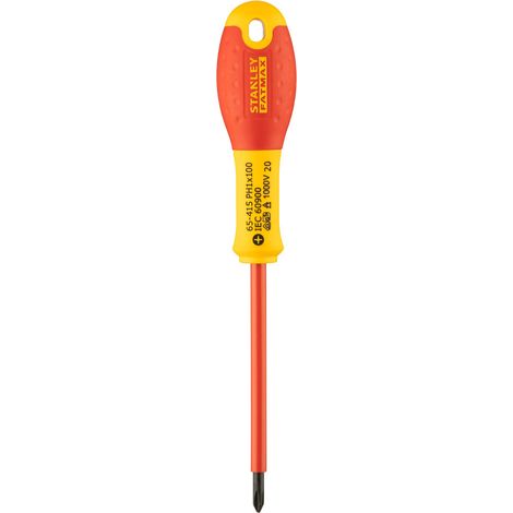 Destornillador Aislado Stanley Fatmax Rojo 100 Milímetros (1/3)