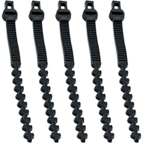 Lot de 5 sangles de soutien pour arbres et arbustes, robustes et réglables, idéales pour les rosiers et autres plantes.-300mm (1/5)