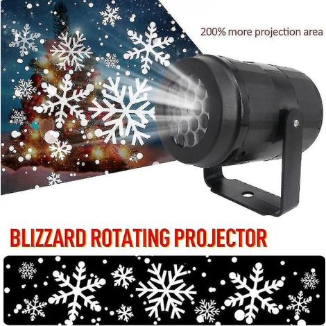 Déco de Noël extérieur lumineuse flocon de neige, projecteur laser LED mobile étanche IP65, veilleuse festive pour jardin, prise UE, éclairage hivernal (1/3)