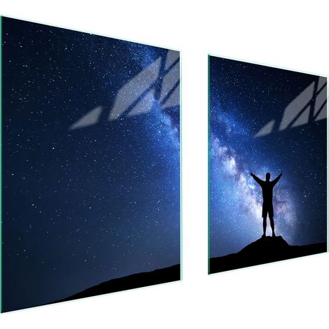 GLASSCHUTZPLATTE FÜR HERD 85x52 STERNE