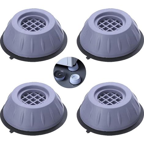 Amortisseurs lave linge,4 pièces Patins Anti Vibration Tampon, Universel Pieds Stabilisateur Piédestal pour Machine à Laver et Réfrigérateur sèche-linge(L) (1/5)
