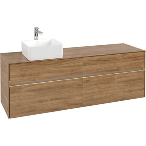 V&B Waschtischunterschrank Collaro 160x54,8x50cm, WT l, LED 12W, Kan Oa (1/3)