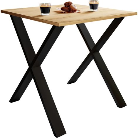 Tavolo da pranzo in legno Tavolo da cucina Xona X 80x80 76x80x80 - VCM
