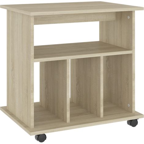 Maison Exclusive - Armario con ruedas madera contrachapada roble