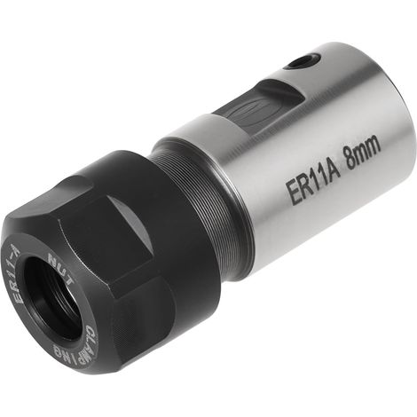 Extension Clamp Compatible with ER11A, 8mm Bore, 16mm Outer Diameter, 40mm Length, for CNC Router Spindle, 8mm Shaft (1/5)