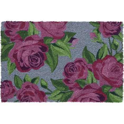 Felpudo con motivo floral 60x40 cm (1/4)