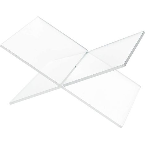 Transparenter Acryl-Buchhalter für Tischpräsentation, Staffelei, offener Buchständer