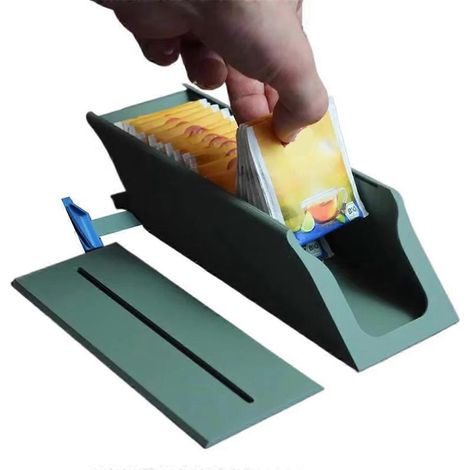 Porte-sachets de thé - Organisateur de cuisine double pour rangement sur le plan de travail (1/5)