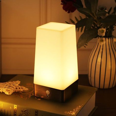 Lampe de table, veilleuse rétro LED, lampe de chevet avec capteur de.Lampe de table, veilleuse rétro LED, lampe de chevet avec capteur (1/5)
