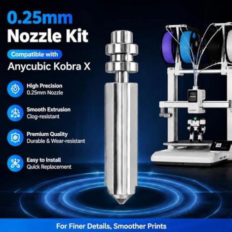 Lot de 2 kits Hotend de 0,25 mm - Pour tête d'impression Kobra X/Kobra 4 (1/4)