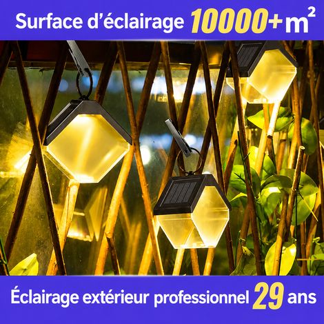 Lampe Solaire Brique de Verre LED bicolore lumière chaude lumière colorée double usage suspension et mural 9,5 × 9,5 × 7,3 cm 300 g – Livraison gratuite (1/5)