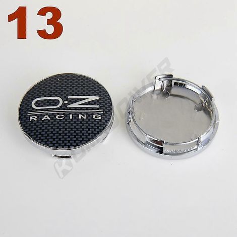 4 enjoliveurs de roue Oz Emblem, diamètre extérieur 58 mm / diamètre intérieur 53 mm, cache-moyeu, 13