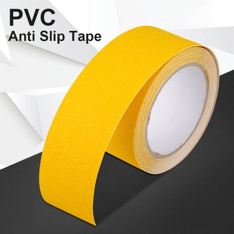 5 cm x 5 m Selbstklebendes PVC-Antirutschband, verschleißfest, für Sicherheitsbodenbeläge (Gelb) (1/5)