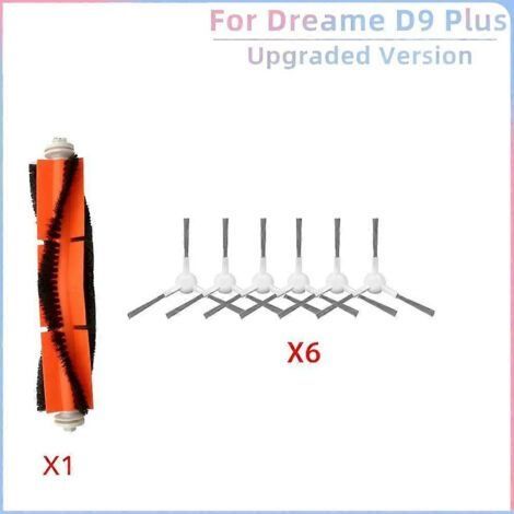 Pièces de rechange et accessoires pour aspirateur robot Dreame D9 Plus : brosse principale et pièces détachées. (1/5)