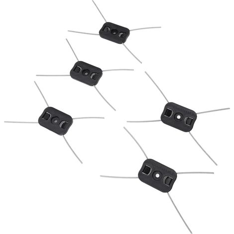 Lot de 10 Têtes de Coupe-Herbe, Accessoires pour Coupe-Herbe électrique, Lame de Rechange Universelle, Tête de Coupe-Herbe en Fil d'acier, Bobine pour Coupe-Herbe sans Fil (1/5)