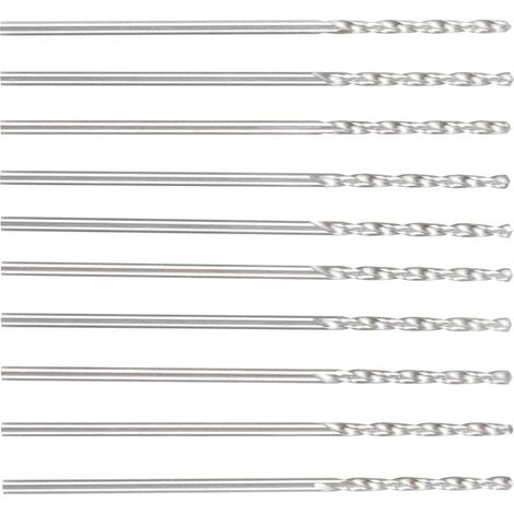 High-Speed Steel (HSS) Right-Hand Spiral Drill Bit DIN 338 Type N, 8.6mm Diameter, TiN Coating, 4XD Length, Dormer, Pack of 10