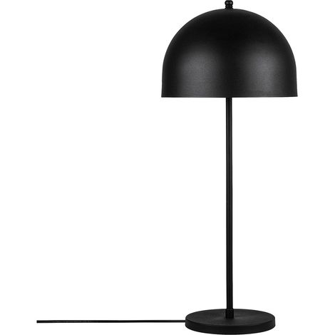 Lampada da Tavolo Latiano, Paralume, Attacco e 14 max 40 w, Interruttore Connessione Diretta, Nero