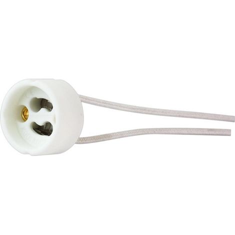 Lampenfassung für GZ10 und GU10 Halogenlampen mit 15 cm Glasfaserkabel der Marke Electro DH. 12.080 Referenz 8430552066797