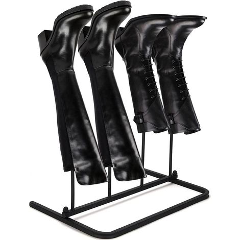 Trintion Boot Rack tient 2 paires Wellies Fer Chaussures de marche Stand Boot Arbres de stockage Porte-chaussures intérieures et extérieures pour Wellington Bottes de marche à cheval (1/5)