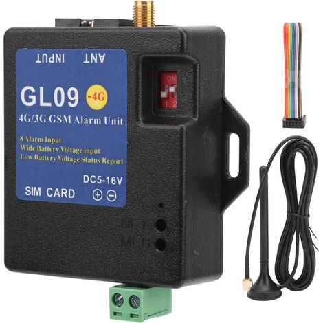 Sécurité D'Alarme Gsm 4G 3G, Module D'alerte Alarme D'entrée à 8 Canaux Système Ethernet Gsm Faible Consommation pour la sécurité de L'entrepôt Domestique Fréquence EU (UE) (1/5)