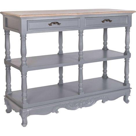Buffet élégance paulownia gris pour salon raffiné - Gris naturel épuré (1/5)