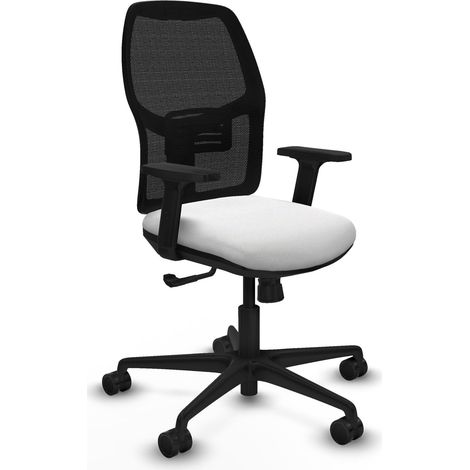Chaise de bureau piqueras y crespo Alfera noir mousse découpée (1/2)