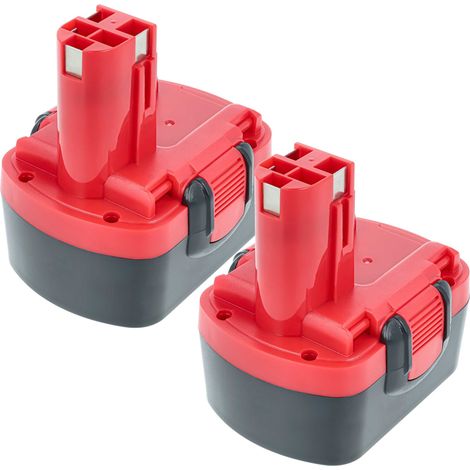 EXTENSILO 2x Batterie compatible avec Bosch PLI 14, PSR 14.4/N, PSR 14.4, PSR 14.4-2, PSB 14, PSB 14.4V outil électrique (3300 mAh, NiMH, 14,4 V)