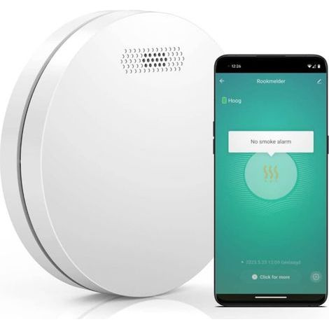 Détecteur de fumée WiFi avec batterie 10 ans – Alarme incendie photoélectrique – Notifications via application Smart Life – Installation facile (1/5)