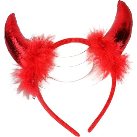 Serre-tête oreilles de diable pour carnaval, Halloween, déguisement, bijou de cheveux, serre-tête, cornes