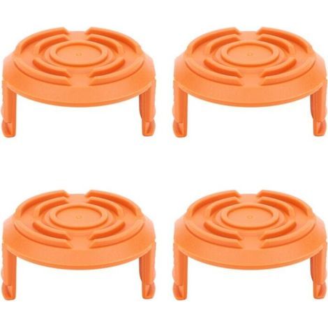 Couvercle de bobine de tondeuse à gazon, 4 pièces, accessoire de remplacement pour Worx WA0010-débroussailleuse (1/5)