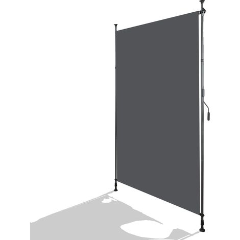 Toldo vertical exterior, diseño retráctil, sistema de manivela fácil de usar, A (1/2)
