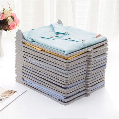 Kleiderbügel, T-Shirt-Organizer, Aufbewahrung für Kleidung, Kleiderschrank. Langlebig, recycelbar. Feuchtigkeitsbeständig, knitterfrei. Organizer für T-Shirts, Hemden, Kommoden, Regale und Kleiderschr (1/5)