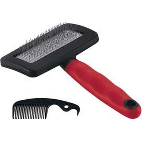 3PZ SPAZZOLA CARDATRICE GRO 5944 MEDIUM CANI GATTI PELO MEDIO LUNGO