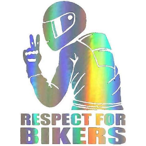 Accessoire moto pour vélo, protection, décoration automobile, style moto, autocollant réfléchissant 3D Respect pour voiture. (1/5)
