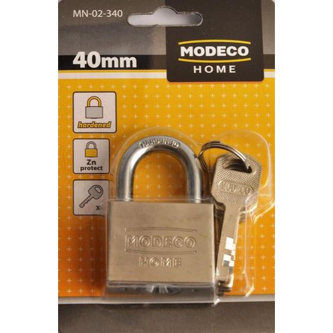 Modeco Lucchetto in ottone 40 mm robusto e resistente