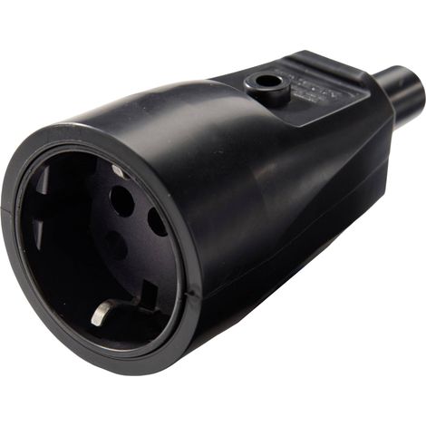Martin Kaiser 551/sw Fiche électrique femelle avec terre PVC 250 V noir IP20 A743663